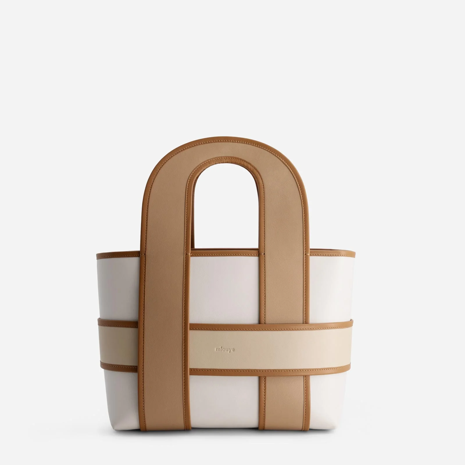 Checker Tote - Milky
