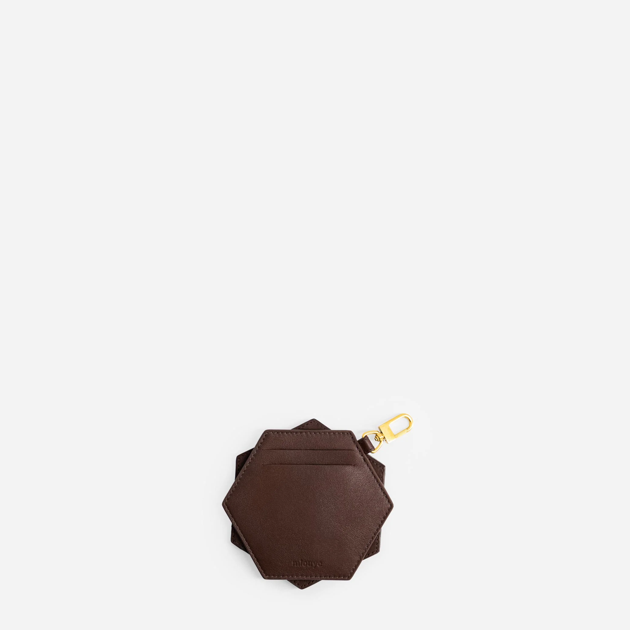 Hexagon Charm - Patent Brown - Image 3