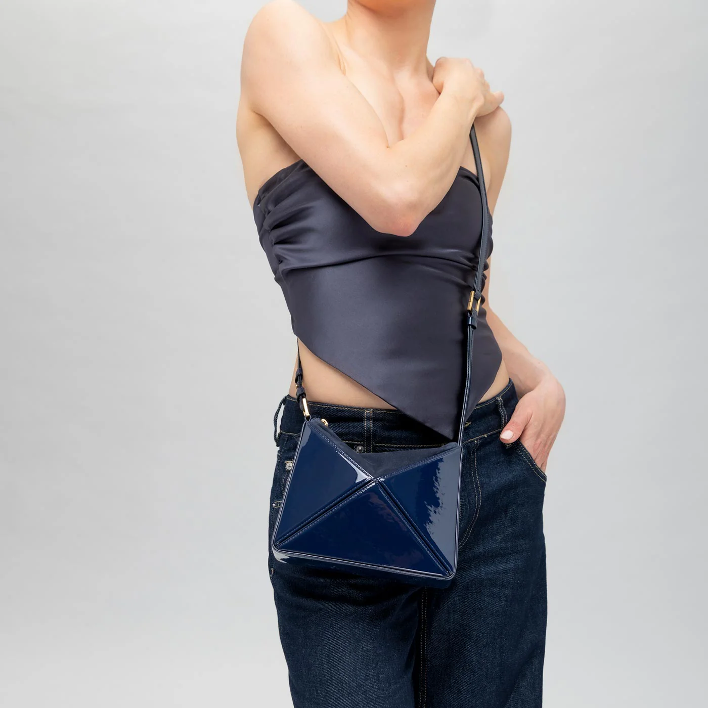 Mini Flex Bag - Patent Bordeaux - Image 6