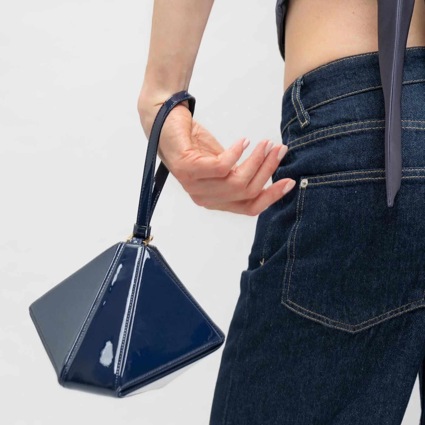 Mini Flex Bag - Patent Bordeaux - Image 7
